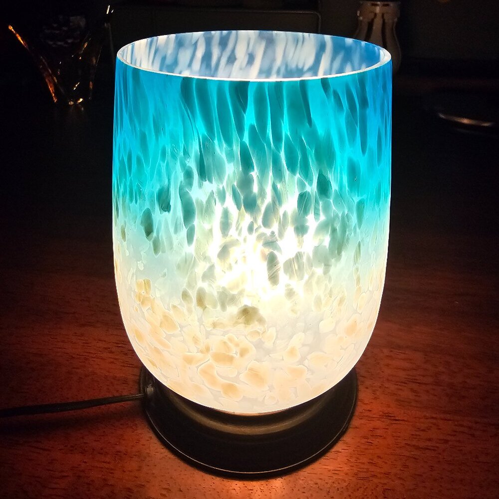 River of Goods-Blue\White Ombre Accent Lamp
